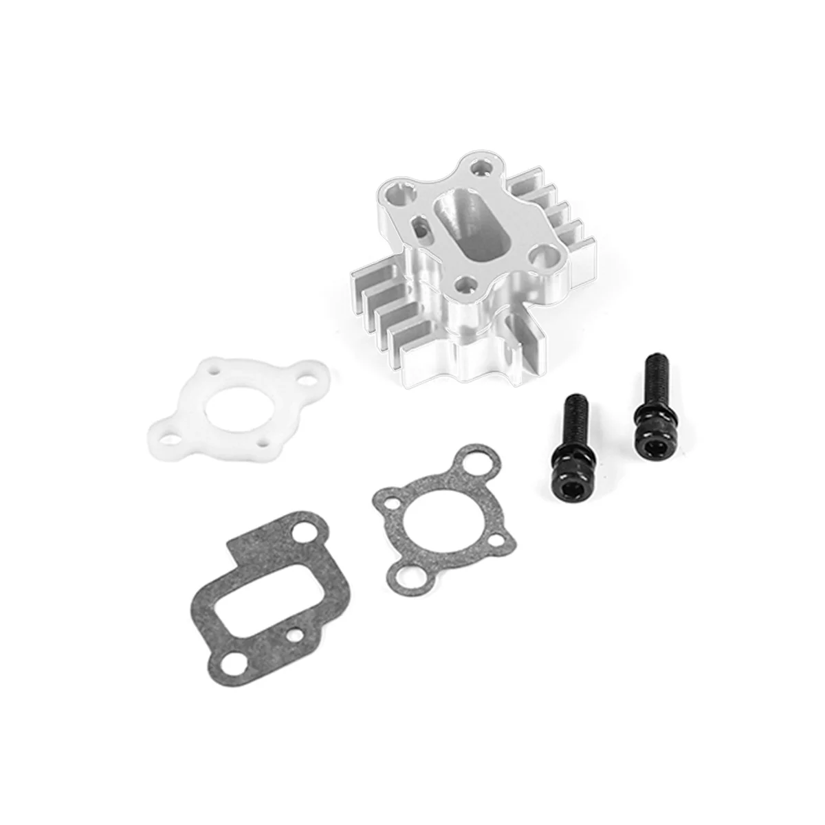 Tubo Di Aspirazione Per 23Cc 26Cc 29Cc 30.5Cc Per 1/5 Rovan Km Baja 5T Fg Goped Redcat Rc Ricambi Auto, Argento