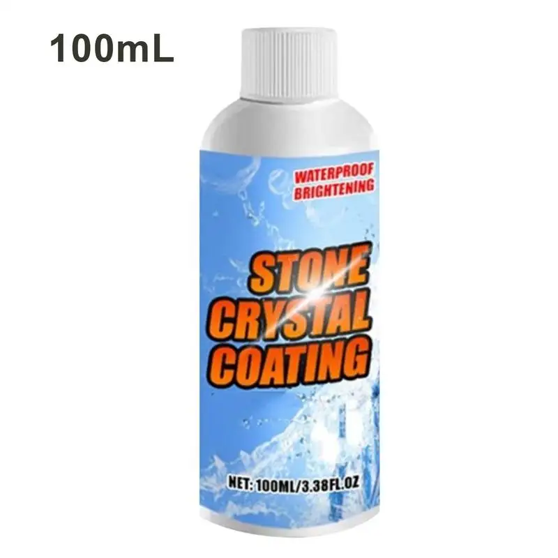 Stone Crystal Plating Agent 100ml Marble Cleaner Gentle Detergent Stain Fighter For Stone Tile And Furniture