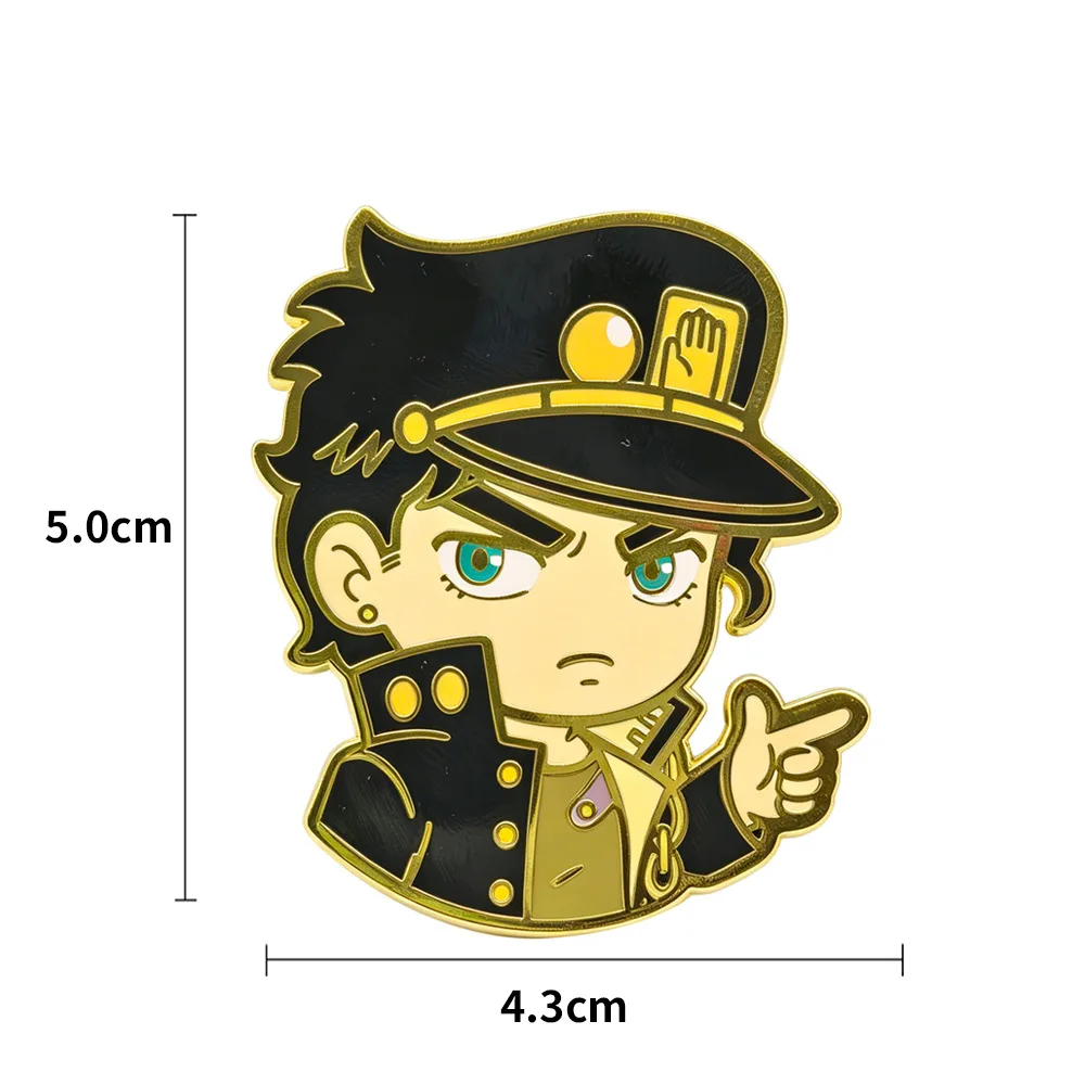 JoJo's Bizarre Adventure Collectible Anime Pins & Brooches Set