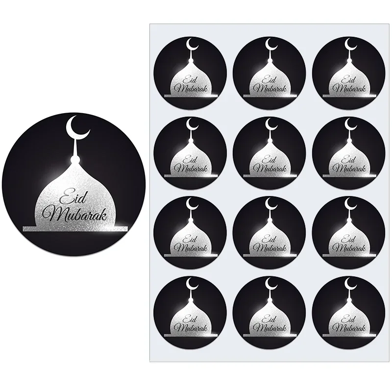 24/48pcs EID Mubarak Decor Adesivi Ramadan Decorazione Eid al-fr Islam Musulmano Festival di Favore Regali di Etichette HAJJ Ramadan Kareem