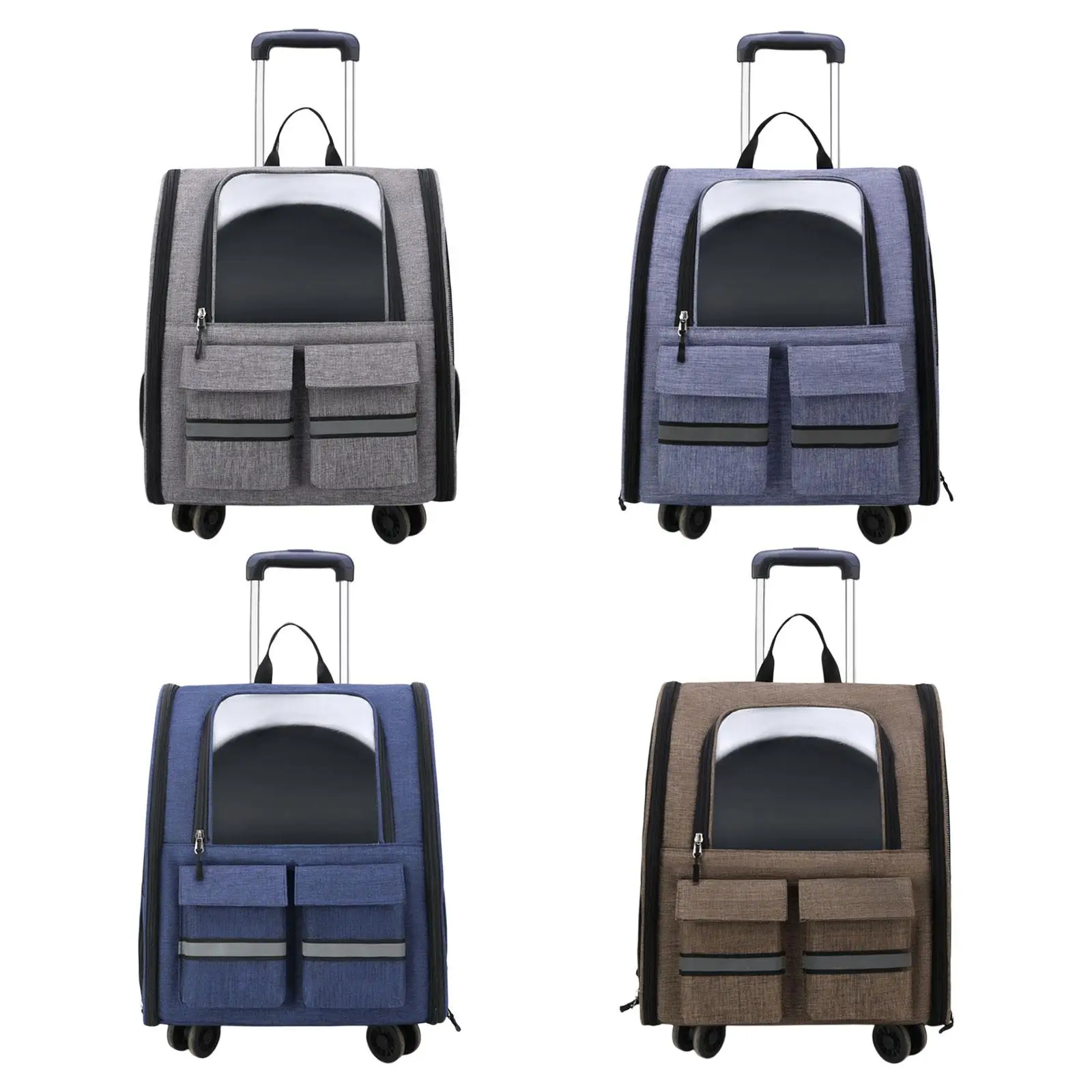 Cat Trolley Case Backpack Pet Carrier Tote for Transparent Travel Outdoor