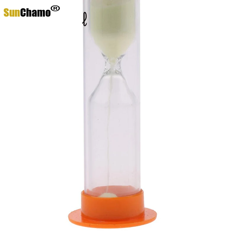 Creative 1 Minute Glow In Dark Orange florescent Hourglass Sand Timer Clock Kids Teeth Brushing Games Toy Item Child Gifts