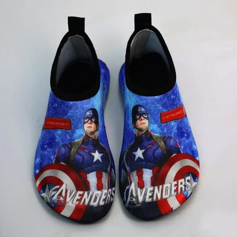 Summer Baby Boy Girl Beach Wading Shoes Cartoon Minnie Spiderman Avenger Cars Antiskid Sneaker Children Kid Sock Swimming Sandal 2