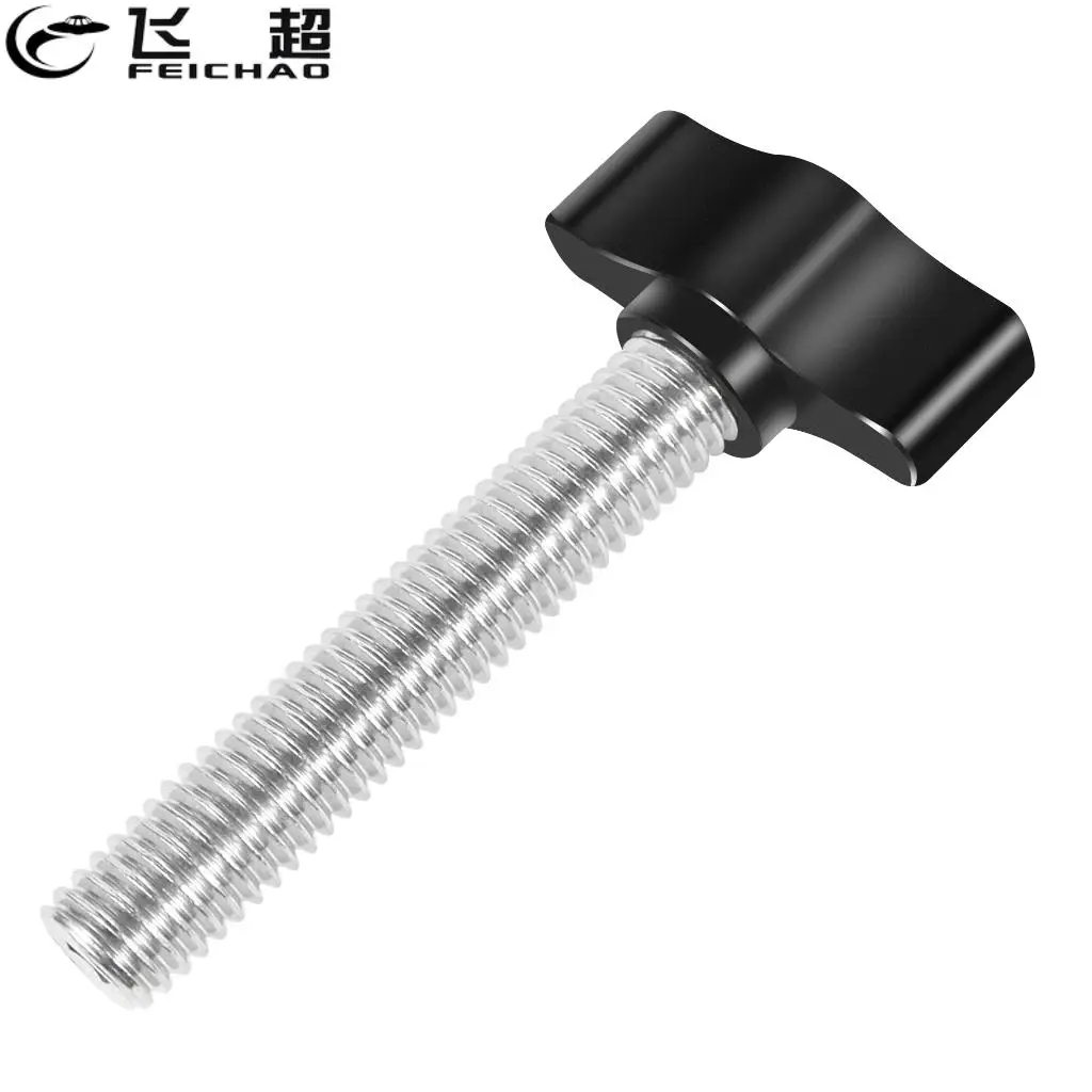 M8 Thread Hand T Head Tighten Screw Clamping Knob Manual Handle Screw Aluminium Alloy for DSLR Camera Photo Studio Accessories