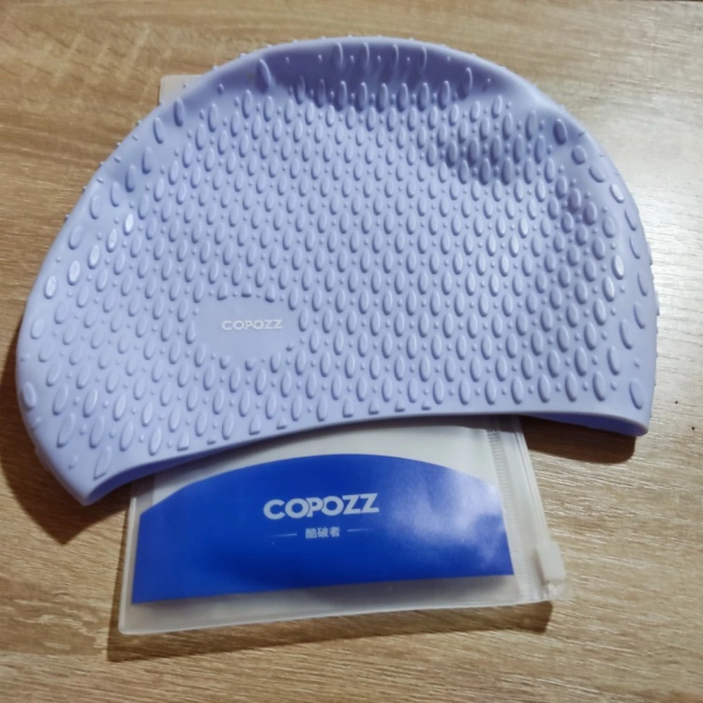 COPOZZ Water Sports Big Men Swimming Cap for Pool Swim Caps Long Hair Women Swimming Hat for Men Quality Fashion Print Brand 6