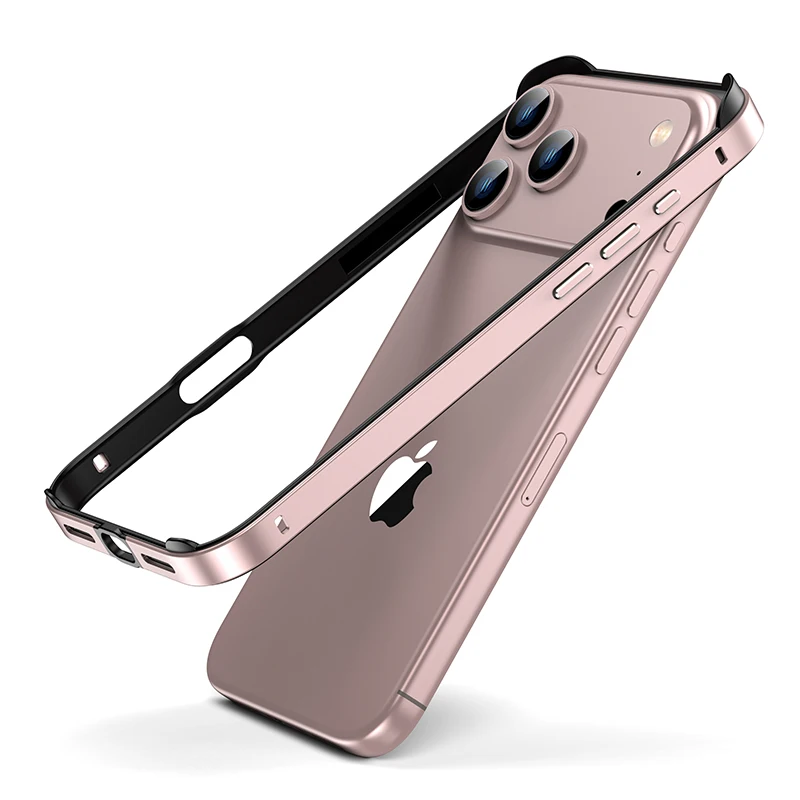 Cosmic Orange Aluminum Silicone Bumper Case - Premium Phone Accessory