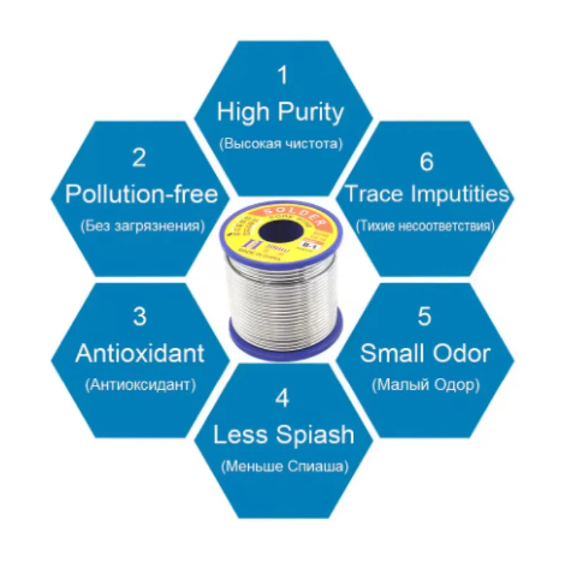 Fil à souder colophane 250g 1,0-2,0mm pour électronique