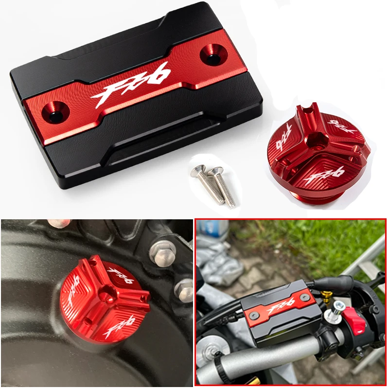 Bouchon De Remplissage D'huile Moto - Compatible Yamaha FZ6, FZ1, FZ8, Etc. - Couleurs Noir/bleu/rouge/or/titane