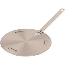 Portable Heat Diffuser Plate with Removable Handle - Stainless Steel Heat Conduction Adapter (20 cm)