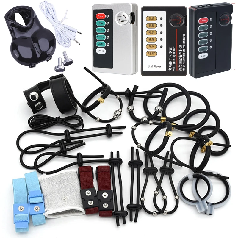 Abwechslungsreiche Elektroschock Penisring Bdsm Elektrische Stimulieren Harnröhre Prostata Massage Cock Cage Penis Extender Sexspielzeug Für Männer Homosexuell 1