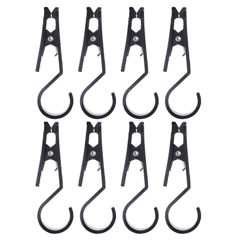 

8pcs/set Beak Antiskid Clamp Tent Fixed Clip Outdoor Camping Lights Hook Holder Multifunctional Portable Camping Accessories