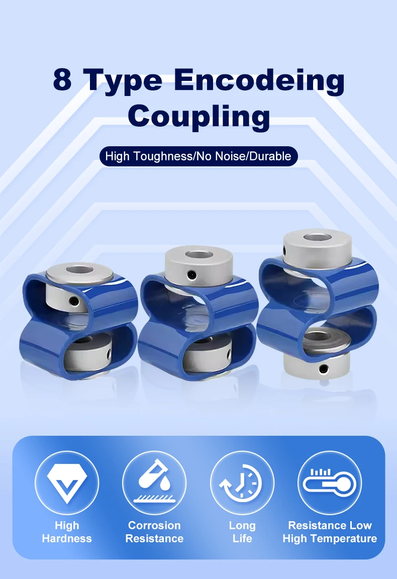 CB-Encoder-Spezialkupplung, flexible Kupplung, deutscher Kleber, flexible 8-förmige Encoder-Kupplung CB-30X36 – Detail 1