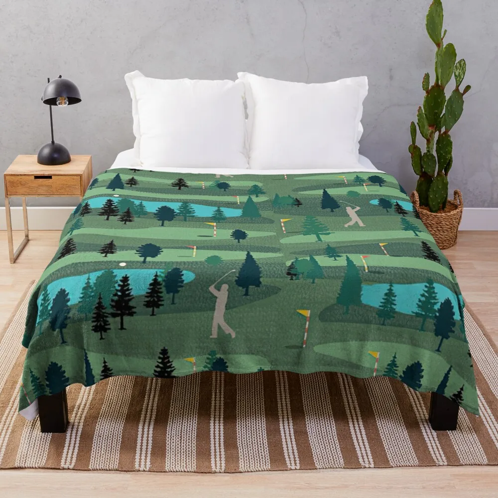 

Golf day out Throw Blanket Soft Bed Blankets Sofa Blankets wednesday Blanket Sofa
