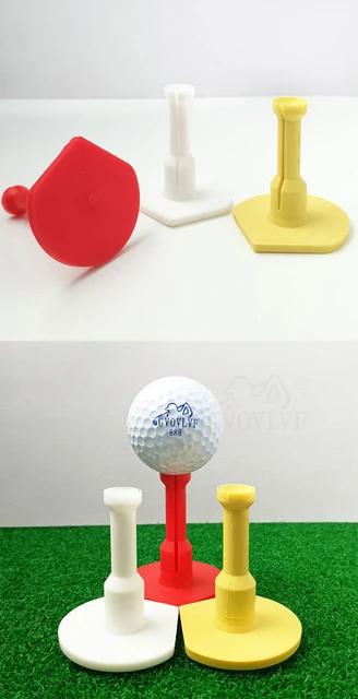 Portable Golf Tee with Rotary Limit Tee, Adjustable Height, Soft Rubber  Head, Reusable, Reduce Drag, 5 Boxes, 32-54mm, 25 PCs