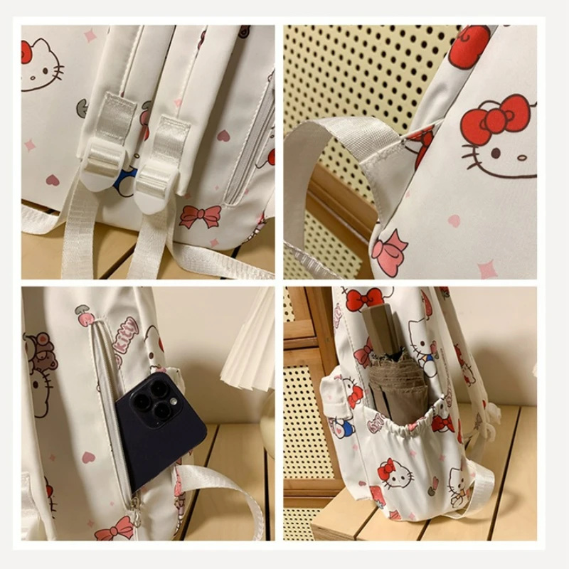 New Hello Kitty studentbackpack fashion trend fashionable middle and high school students cute large capacity schoolbag forwomen