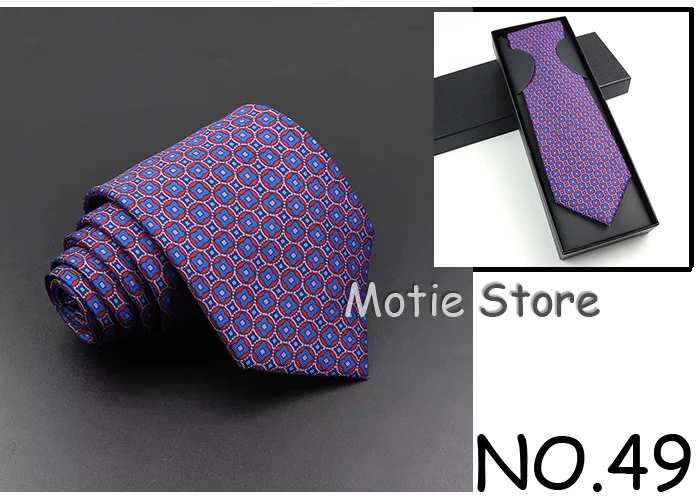 Modische Seidenkrawatte für Herren mit Box, weiche Neuheitskrawatte, blau, grün, orange, Farbe, Krawatte für Männer, gepunktete Blumenfliege, Hochzeit, Geschäftsgeschenk – Detail 32