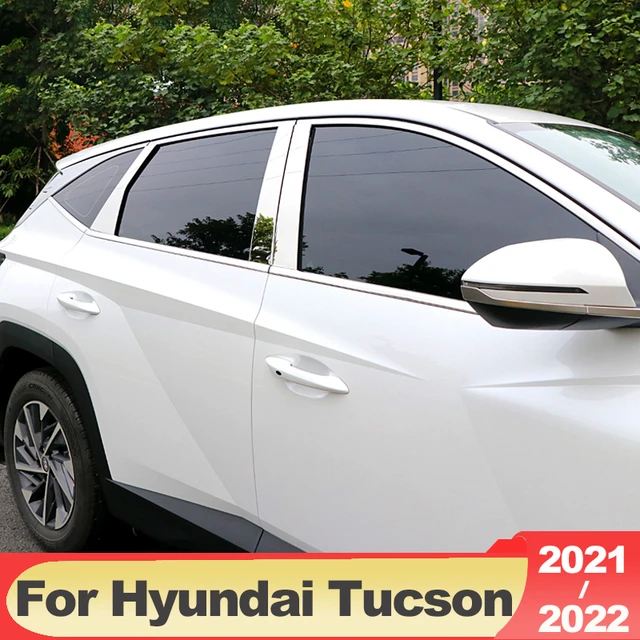 Auto Accessory Chromed Sticker for Hyundai Tucson 2021 Window Rear
