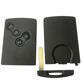 Okey Car Key 4 Button Shell per Renault Megane Laguna Koleos Fluence Scenic Clio Captur Remote Card Smart Key Shell Cover Case - Okey Car Key 4 Button Shell per Renault Megane Laguna Koleos Fluence Scenic Clio Captur
