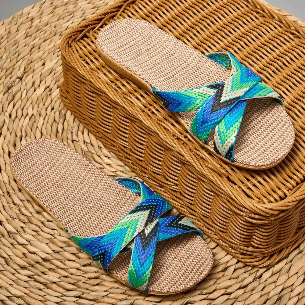 Indoor Slippers Women Home Shoes Lightweight Linen Couple Slippers Lightweight Home Slippers — view 5