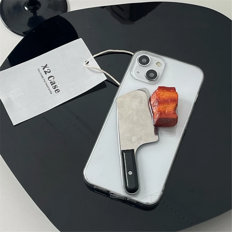 Funny Spoof Kitchen Knife Style Phone Case For iphone 13 12 11 Pro max