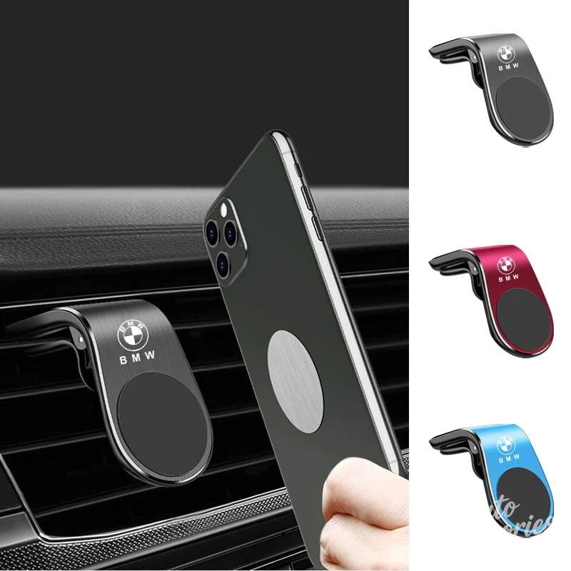 차량용 마그네틱 폰 홀더 에어벤트 클립 마운트 회전식 BMW 1 3 5 7 시리즈 X1 X3 X4 X5 F10 F15 F16 F20 F30 F18 F25 M3 M4 E34 호환