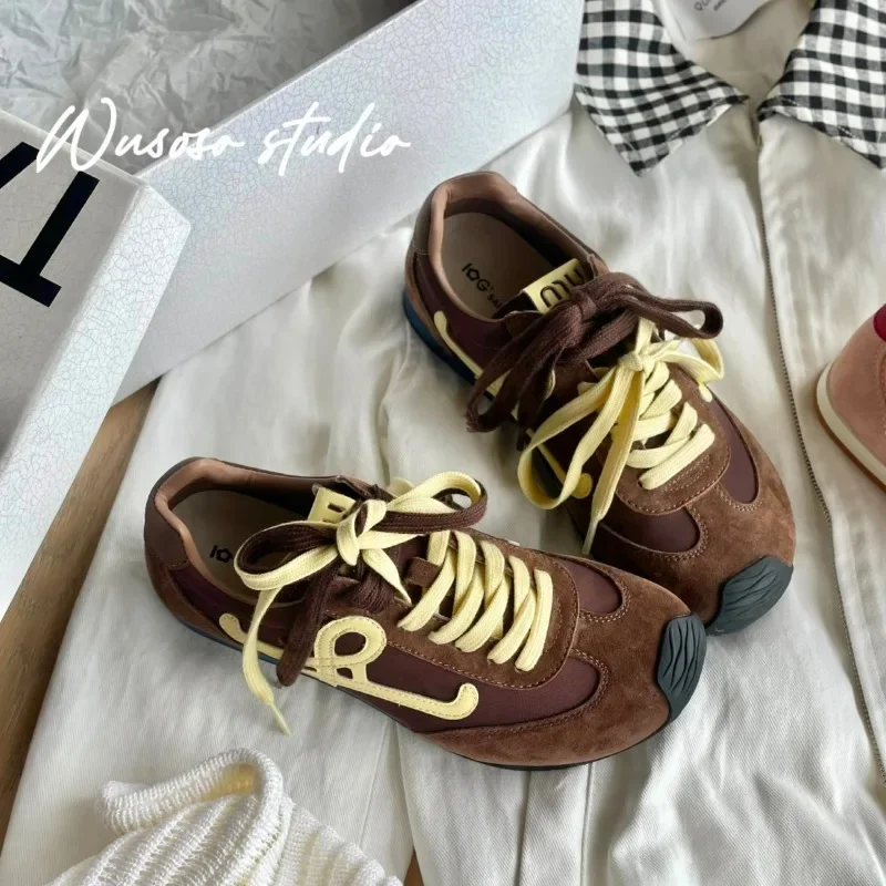 Shoes Female Fashion Mixed Colors Women's Vulcanize Shoes Outdoor Women Sneakers Lace Up Low Heel Casual Sport Ladies