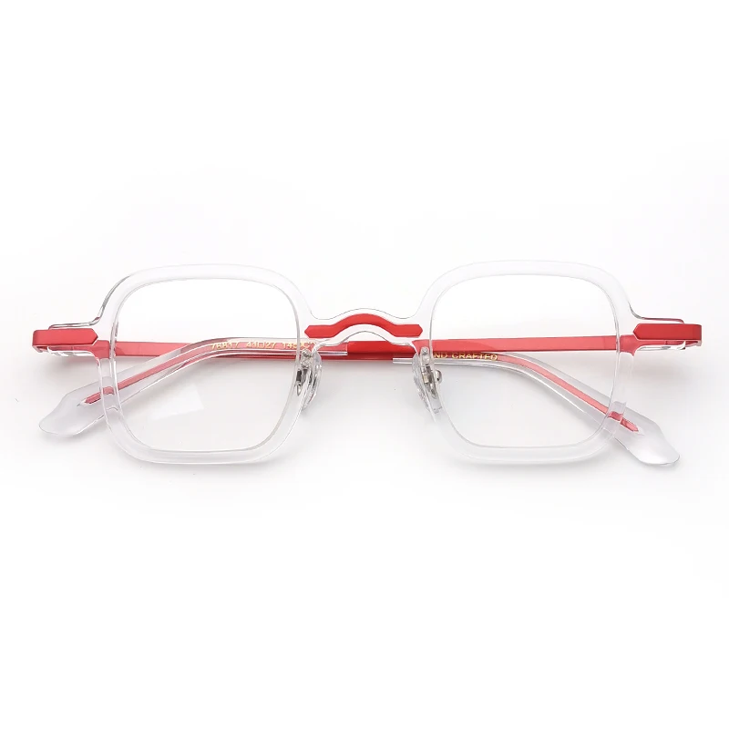 

Women Eyeglasses Red Square Eyeglasses Men Acetate Eyewear Optical Spectacle Frames