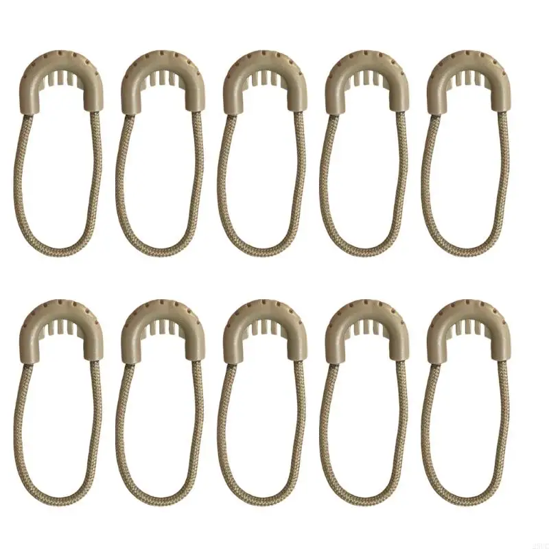 10Pcs Bag Flexible Zippers Puller Outdoor Backpack Zippers Head Bag Accessories