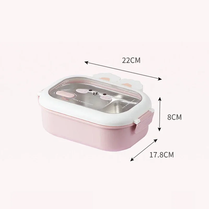 Stainless Steel Bento Box Lunch Box Easy Cleaning