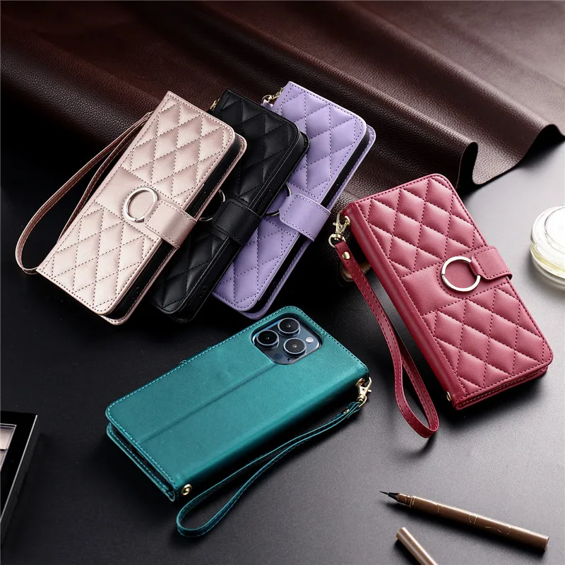 Classic Solid Color Magnetic Flip Cover Case