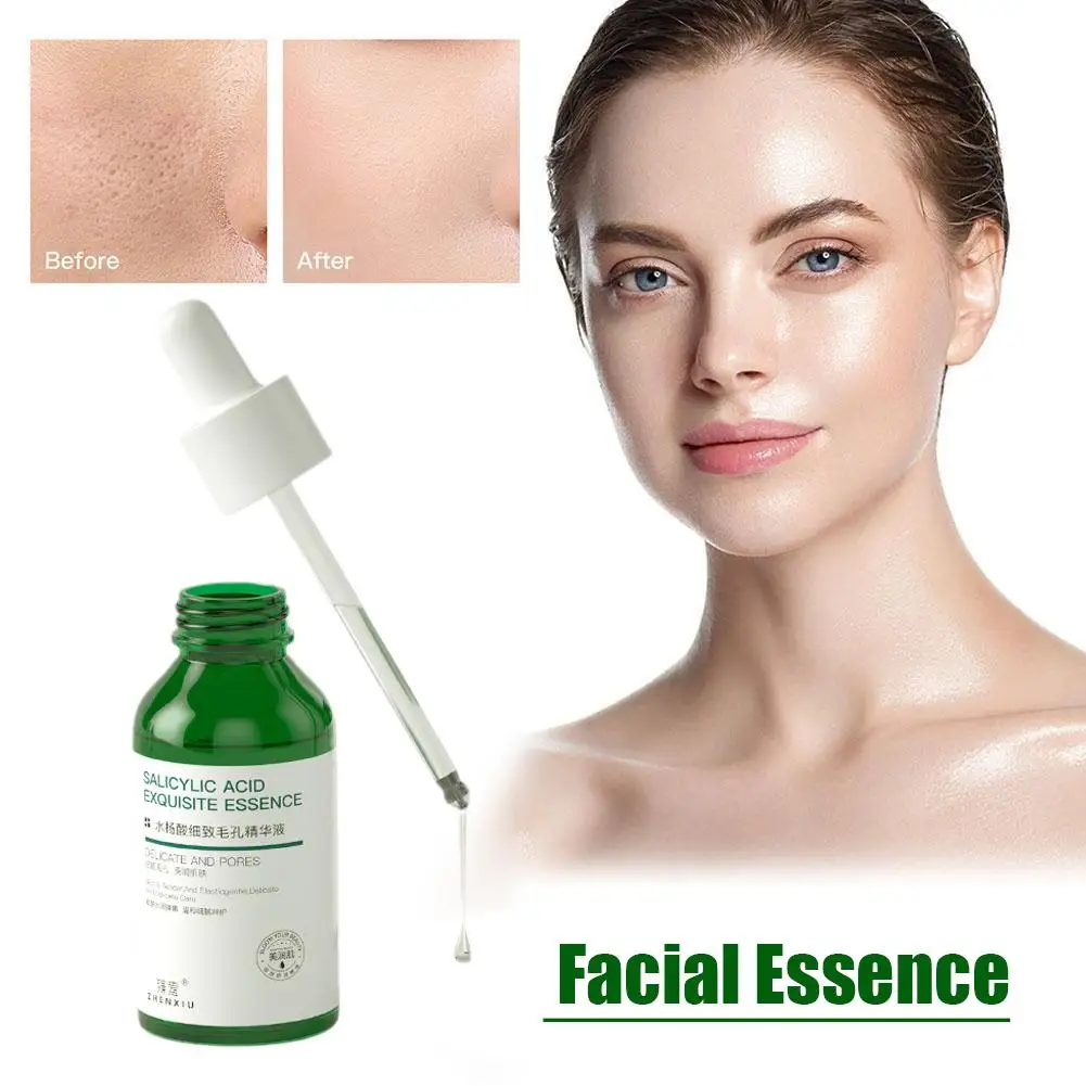 

30ml Salicylic Acid Delicate Pore Facial Essence Hydrating Moisturizing Beauty Face Light Water Serum Pore Care Shrinking G O2Q8