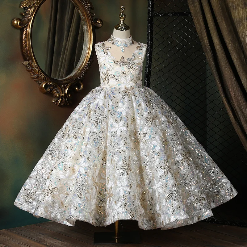 Formal Occasion Luxury Party Dress for Kids Girls Size 4 To 6 8 12 14 Years  Children Evening Elegant Dresses Long Prom Ball Gown - AliExpress 1501