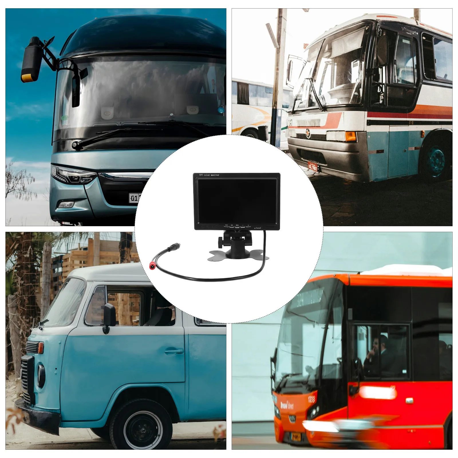 1세트 후방 카메라 모니터, 선명한 디스플레이 화면, 주차 백업, 자동차 후방 뷰 모니터, SUV, 트럭, 밴, 픽업트럭에 적합