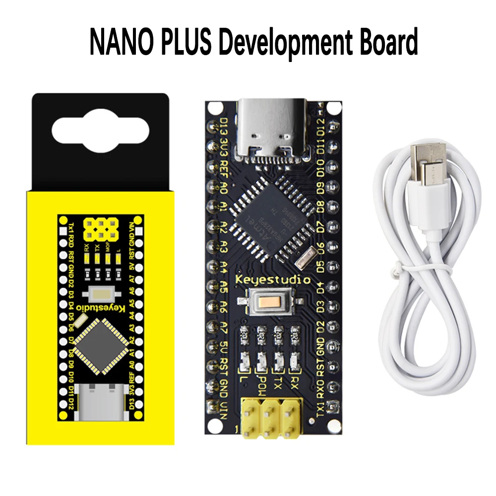 Keyestudio NANO PLUS(Nano ch340) Development Board Compatible with Arduino NANO for Diy Electronic Kit