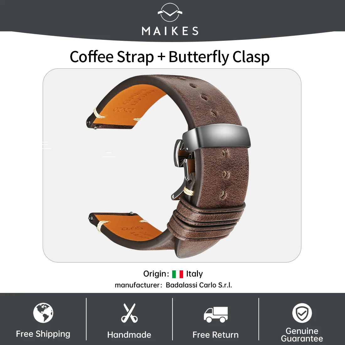 Premium Handmade Leather Smartwatch Band Strap - Elegant and Versatile Bracelet