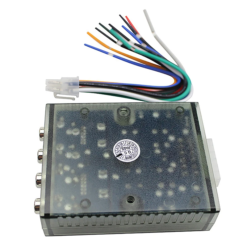 12V 4 Channel Audio Impedance Converter - High To Low Line Output Converter For Car Stereo - Reduces Noise, Fits Most Head Units
