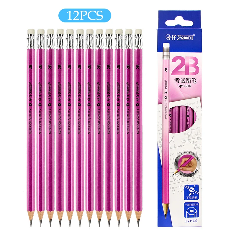 12pcs/Box STAEDTLER Yellow Wooden Pole Pencil Set 2B 2H HB Lead Sketch  Pencil Art Drawing Pencils for Kids School Supplies - AliExpress