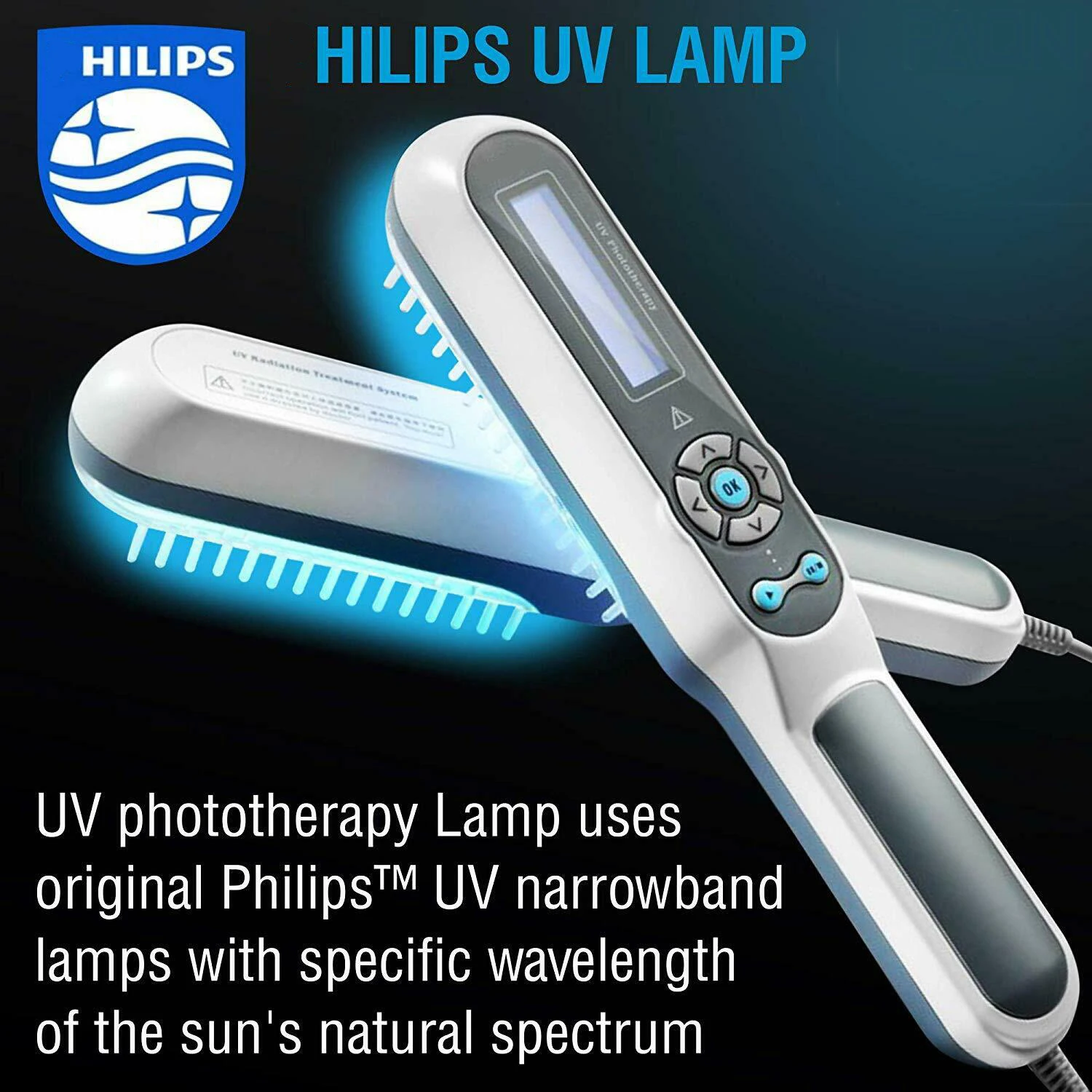 Ultraviolet Phototherapy Instrument UVB 311NM Narrow Band UV Light 