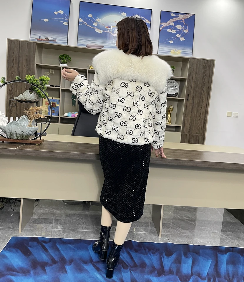 ノーブランド　ミンク　リアルファー　ショートジャケット S20923ce358b44f0cb54edf394ad37