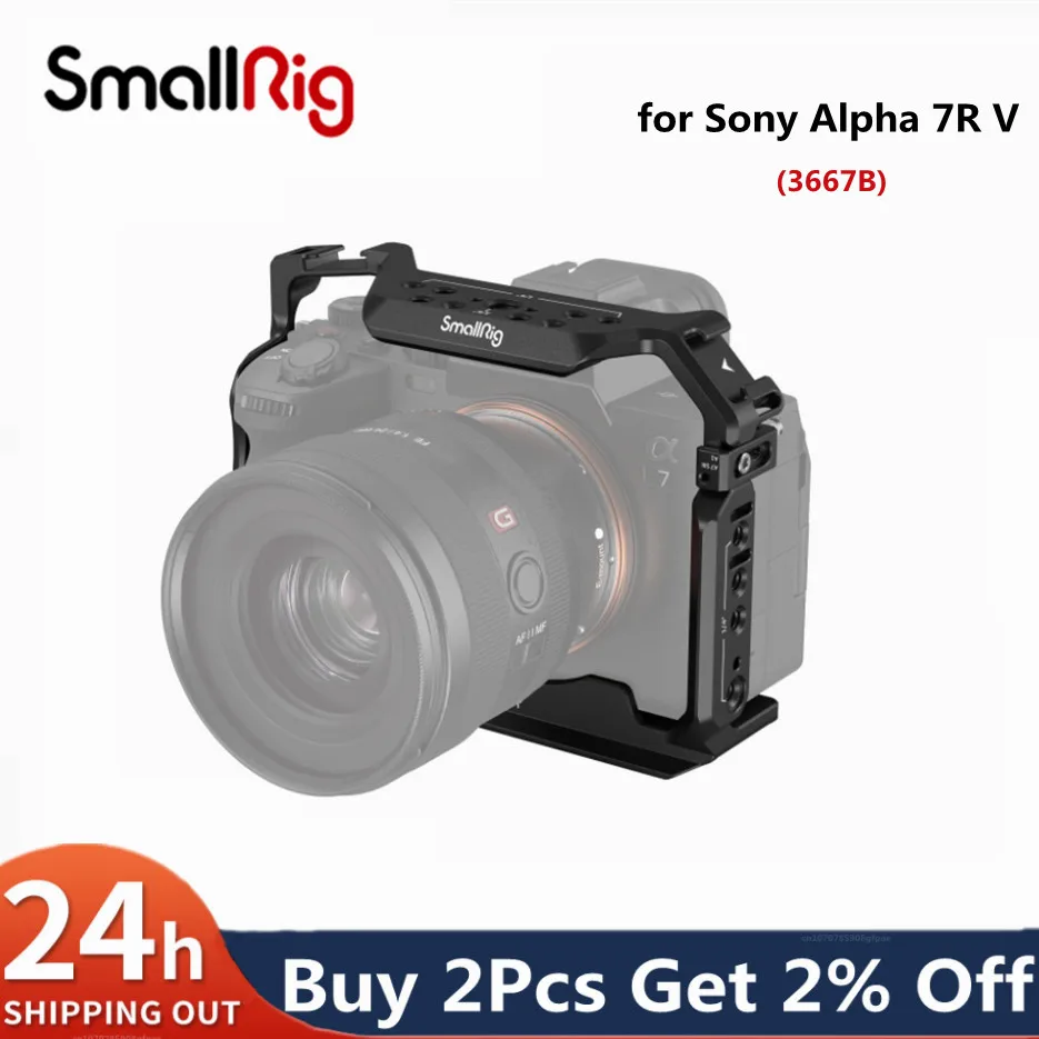 Gabbia Per Fotocamera Completa Smallrig Per Sony Alpha 7R V/Alpha 7 Iv/Alpha 7 S Iii/Alpha 1/Alpha 7R Iv Con Chiave Magnetica Integrata 3667B