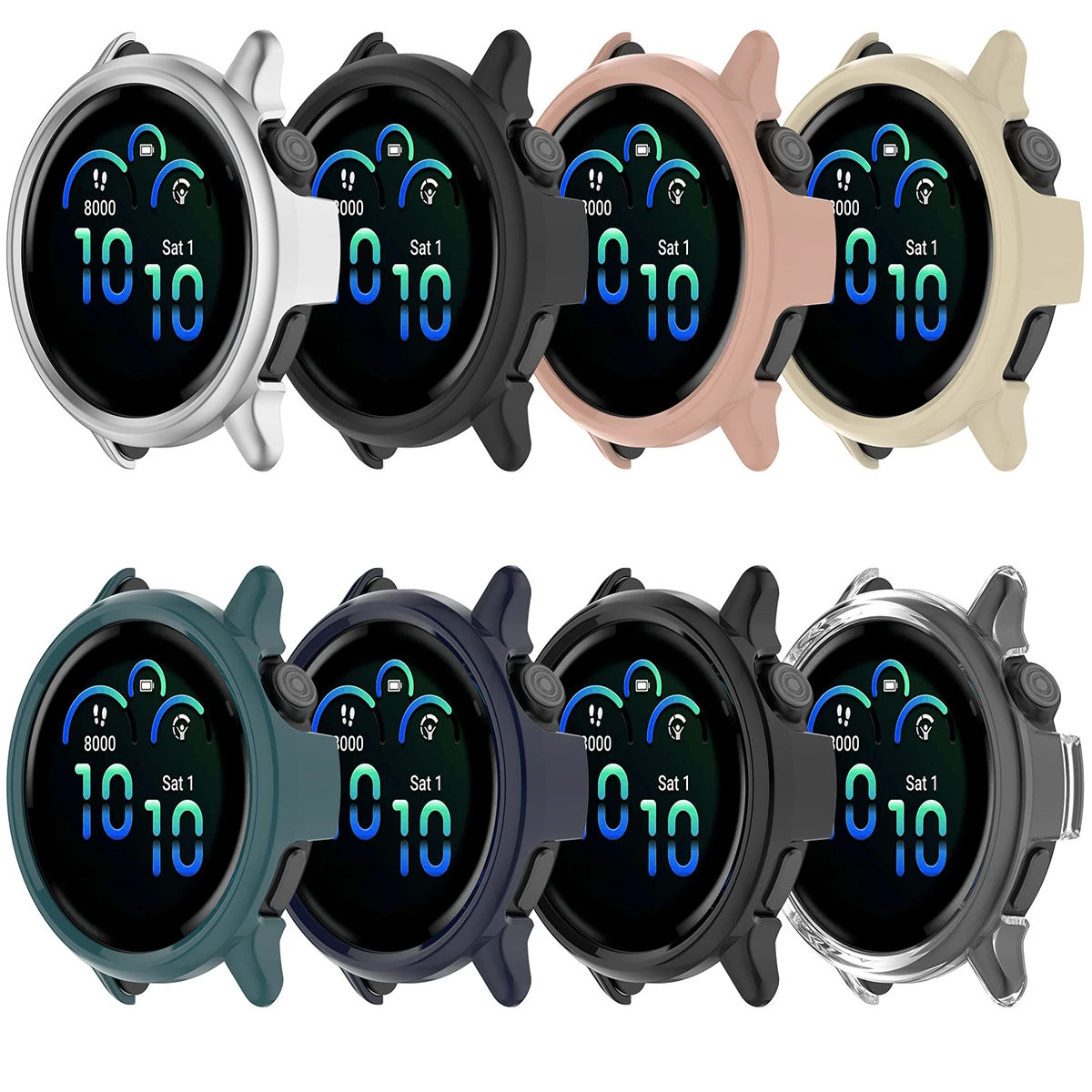 Premium Shockproof Protective Hard Case for Smartwatch - Durable Bumper Shell Cover