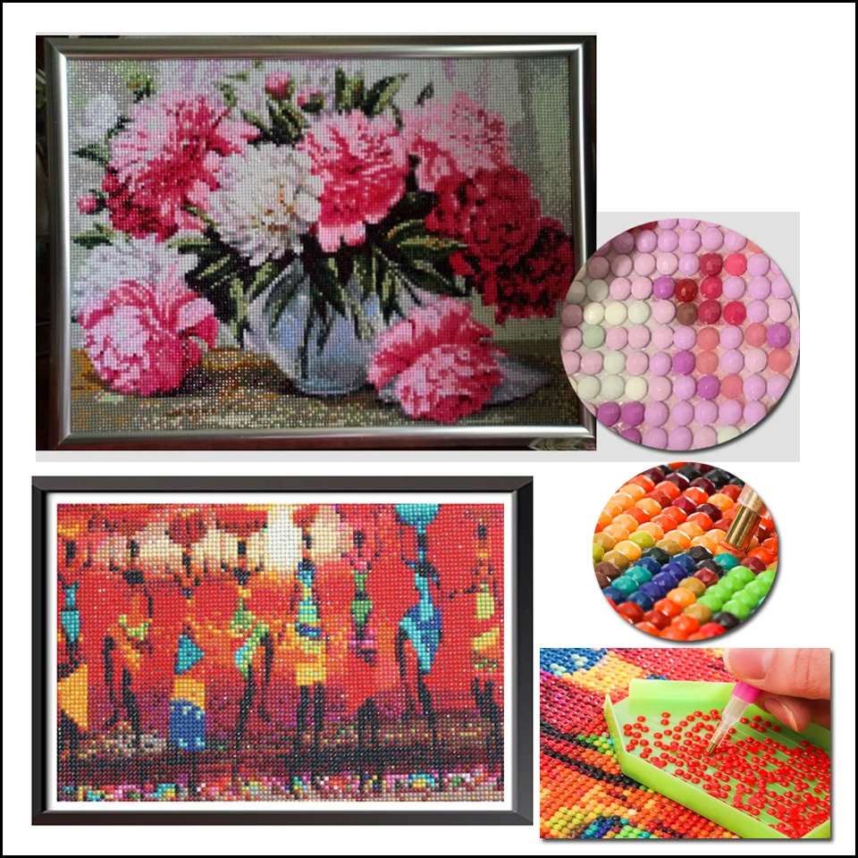 knitting needle art Diamond Painting Kit Sunset Full Drill Diamond Embroidery Feather Mosaic Landscape Creative Hobbies Home Decoration knitting needle art