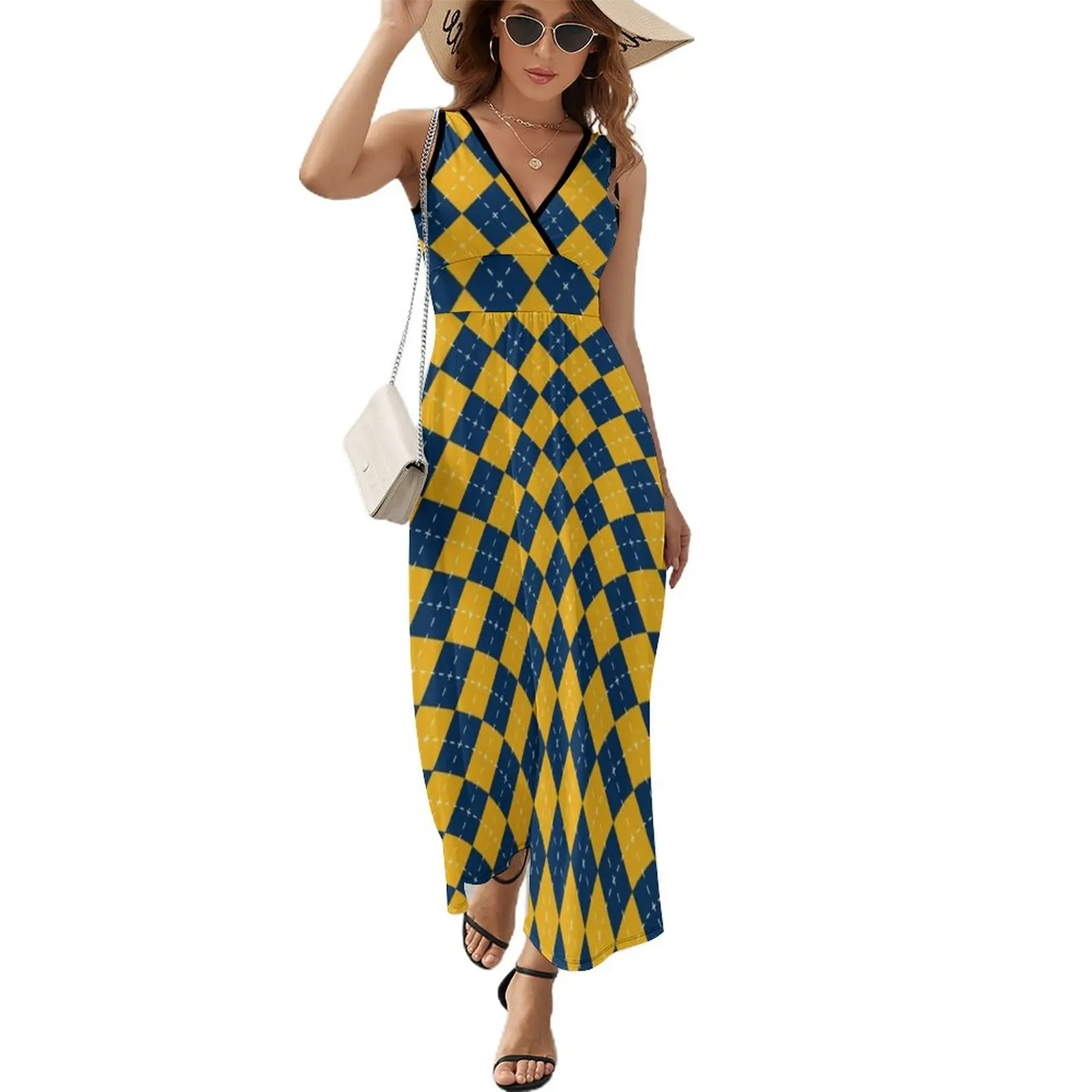 

Morgantown - Argyle Sleeveless Dress summer dresses womens 2024 dress women summer 2024
