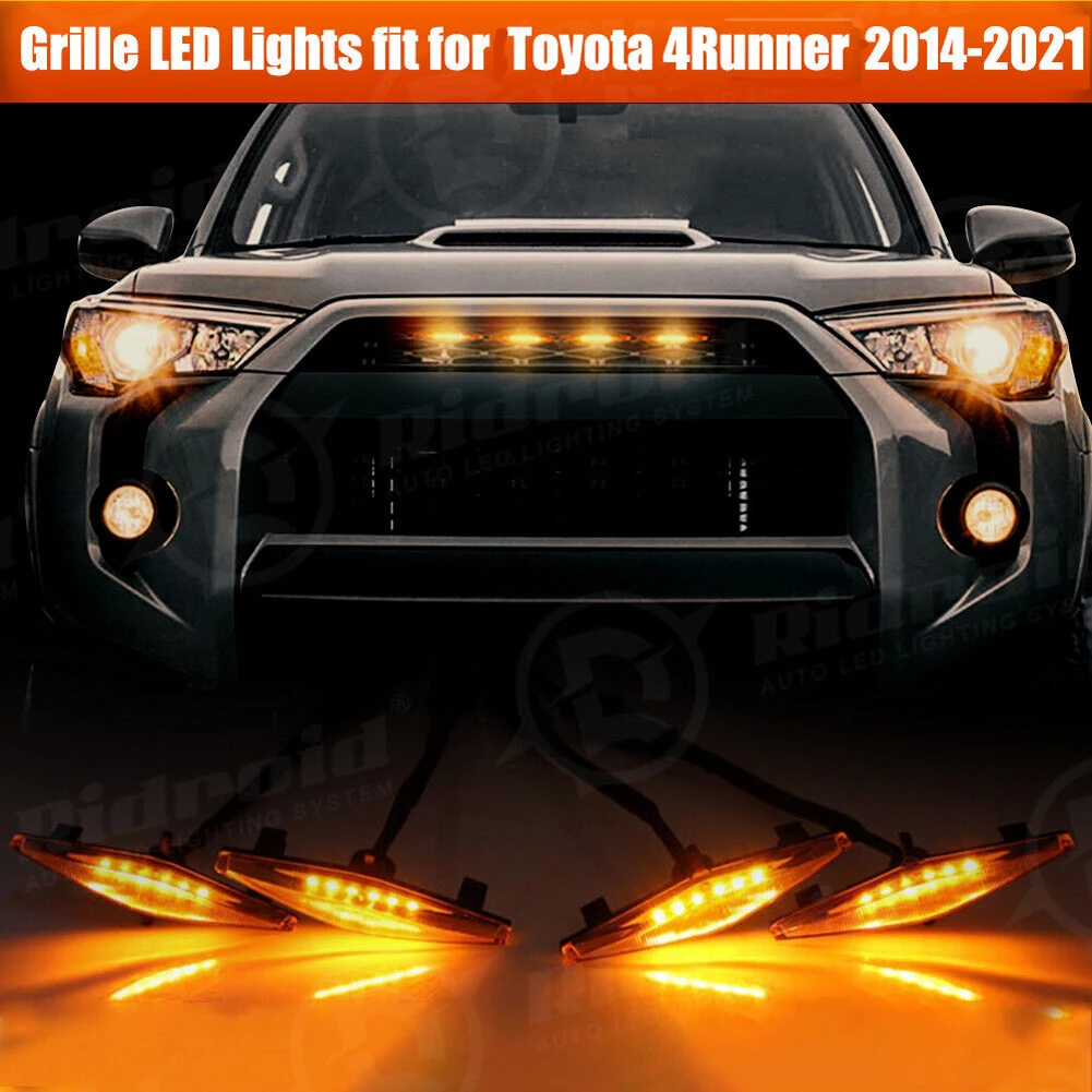 

4 шт., фонари для переднего бампера для Toyota 4runner Pro 2014-2019, 4 шт.