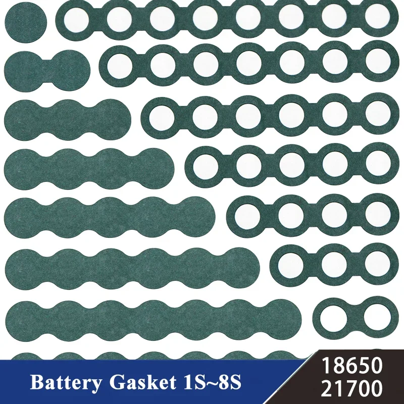 25 ~ 500 Pz 18650 21700 Guarnizione Isolante Batteria Agli Ioni Di Litio 1S - 8S Pack Cell Orzo Carta Adesiva Isolante Strumento Colla Elettrodi Pad