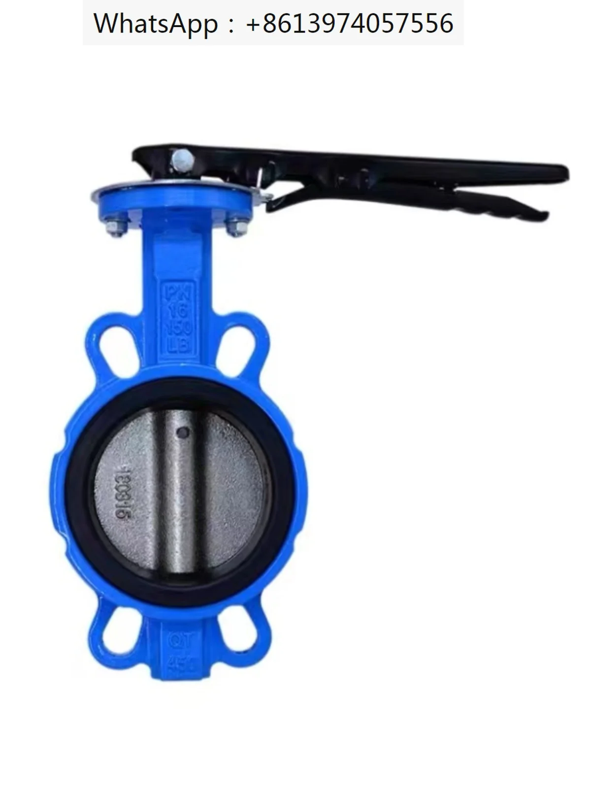 

Handle clamp butterfly valve D71X-16 clamp type cast iron manual butterfly valve DN50 65 80 100 125 150