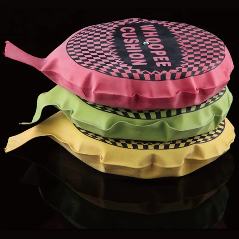 Creativity Cushion Self Inflating Prank Fart Joke Party Color Fart Whoopee Toy Cushion Random Sound Balloon Toy Pad Bag Pad S8C4 prank toys joke toys