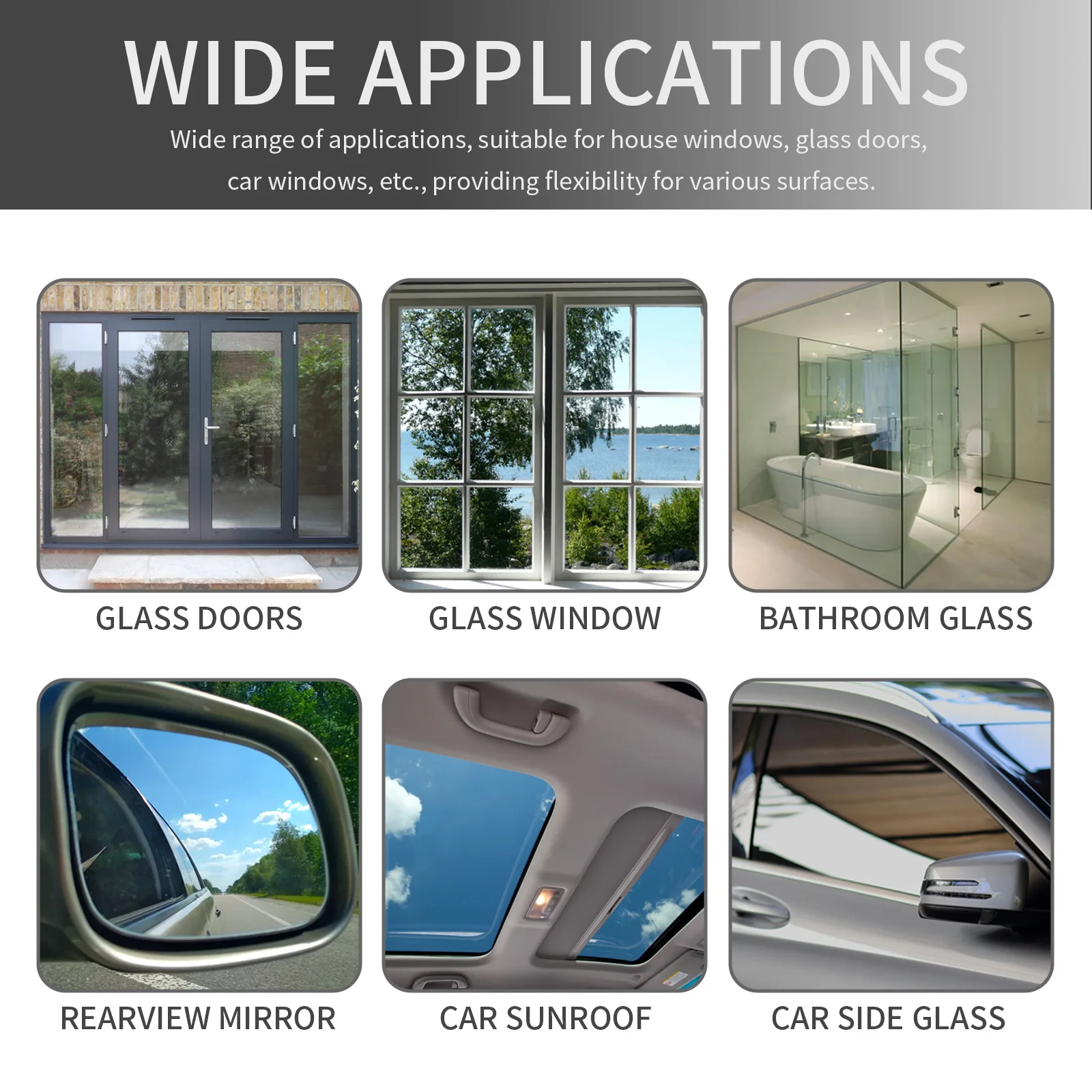 Bathroom Cleaning Spray Room Glass Oil Dirts Remover Car Window Decotamination Window Anti Fog Agent Glass Descaling Solution