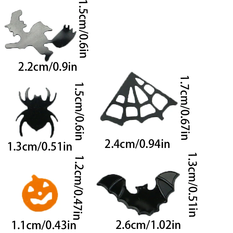 (30g/bag)Halloween Series Pumpkin Spider Monster Sequins Glitter PVC Material Party Decoration Festive Decor Elements