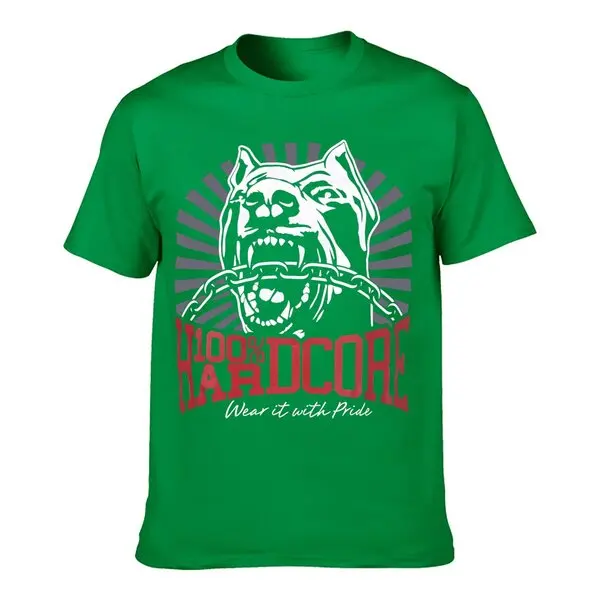 100 HARDCORE T Shirt Dog 1 Black 305206060 Gabber Techno Partyoutfit2024 High quality Brand T shirt Casual Printed 100% Cotton 6